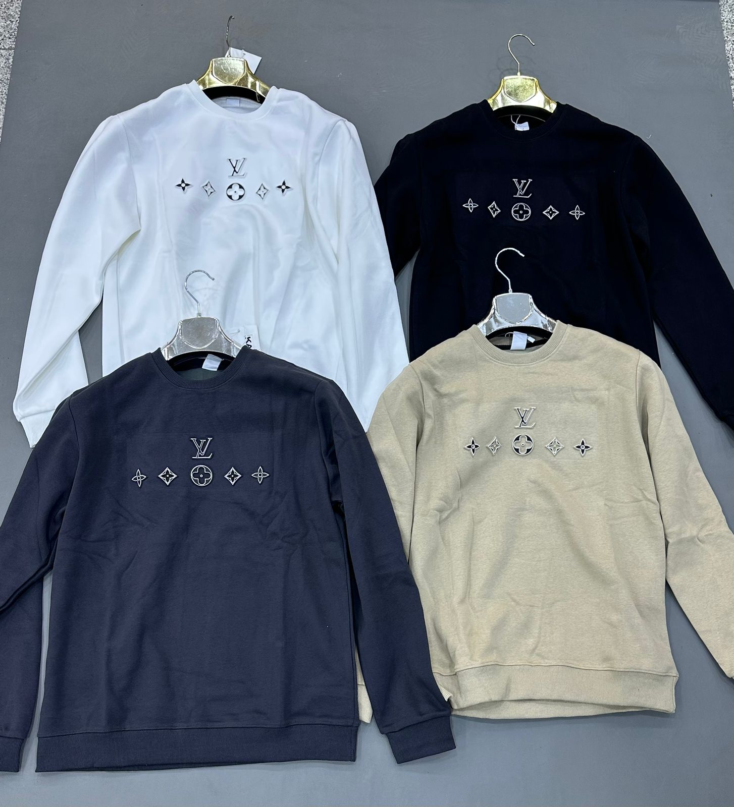 Men's Embroidered Monogram Circle Sweatshirt