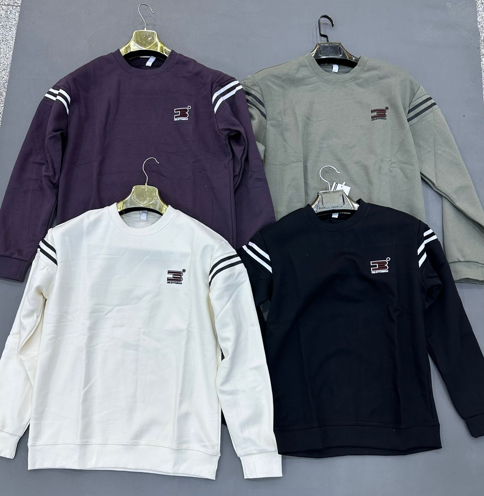 Men's Sleeve Stripe Sweatshirt